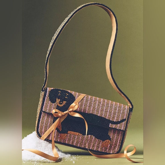 Anthropologie The Fiona Beaded Bag (Dachshund) - Picture 7 of 9